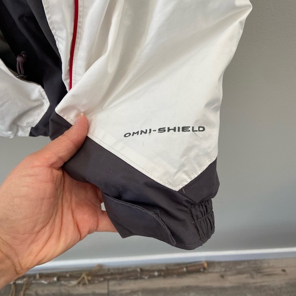 Men’s Columbia Omni-Shield White/Grey Ski/Snowboard Relaxed Fit Warm Winter Coat - Picture 2 of 5